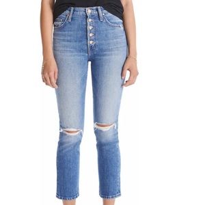 MOTHER The Pixie Tomcat Highwaist Straight Leg Jeans size 27